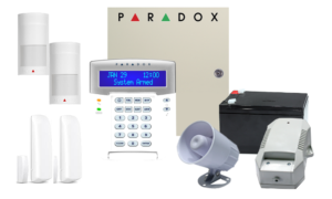 Paradox alarm kit with installation